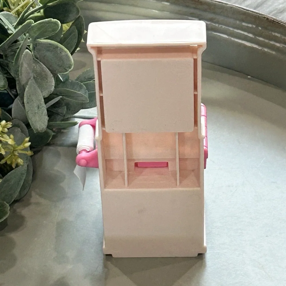 Dollhouse Pink Bathroom Sink Mirror Vanity 1999 Fisher Price Loving‎ Family